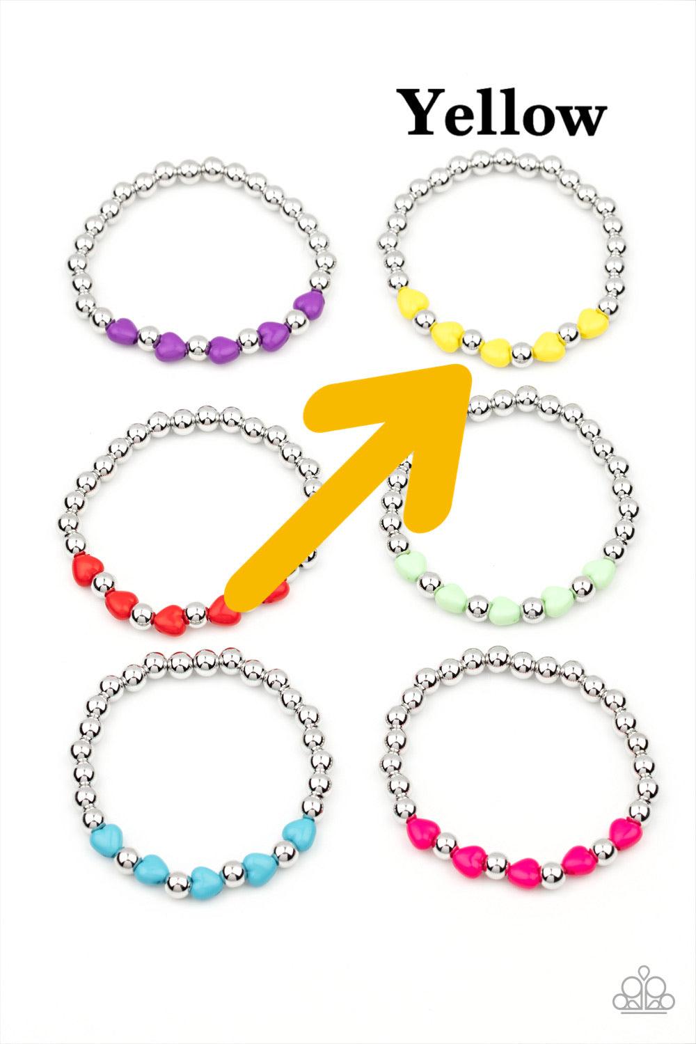Paparazzi Accessories Starlet Shimmer Bracelet: #15 - Yellow Jewelry