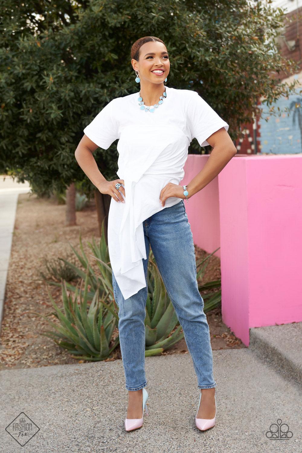 Paparazzi Accessories Glimpses of Malibu: May 2022 FF Featuring playful styles accented with fun pops of color, the Glimpses of Malibu Collection is an endearing assortment of cheerful and whimsical laid-back fashion. From the bubbly outgoing socialite wh