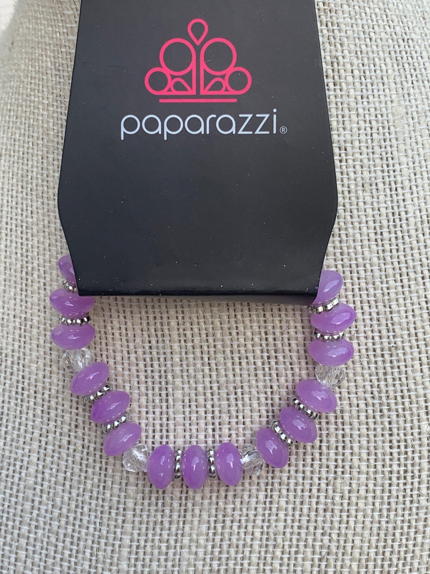 Paparazzi Accessories Starlet Shimmer Bracelet: #5 ~Purple Purple Bracelet ONLY *Color Not Shown