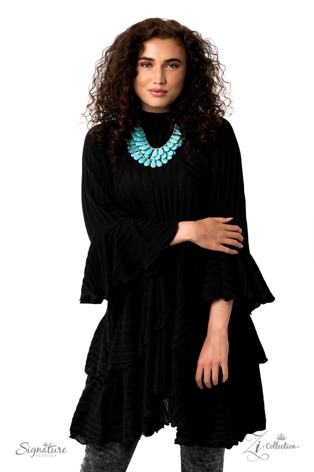 Paparazzi Accessories The Amy 💗💗ZiCollection $25💗💗 Three trailblazing tiers of shiny silver beads and turquoise teardrops fearlessly cascade into a bold tribal inspired fringe below the collar. Attached to a chunky silver chain, the groundbreaking sto