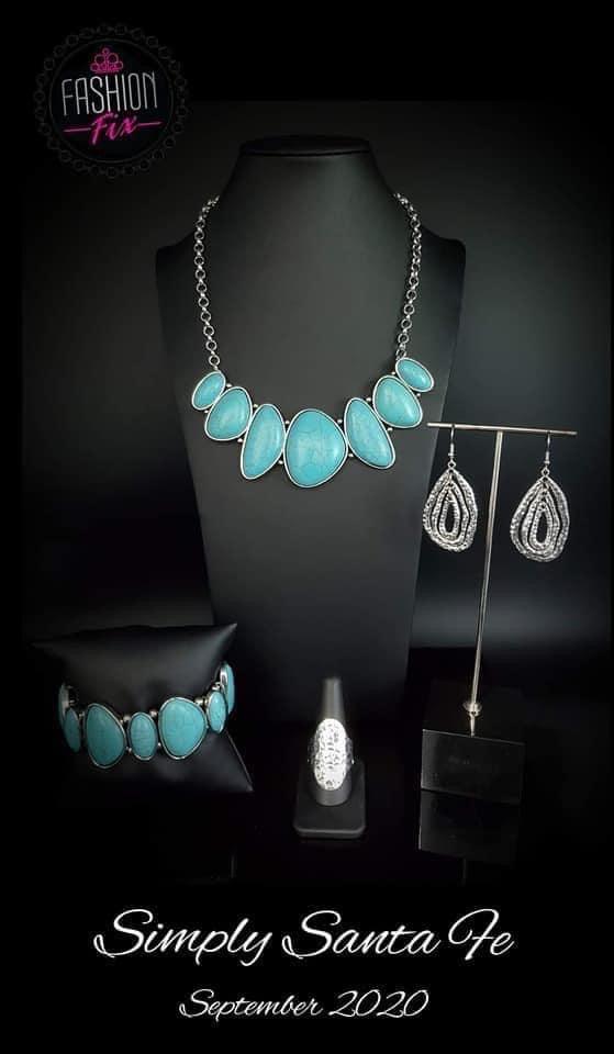 Paparazzi Accessories Simply Santa Fe: September 2020 Earthy, desert-inspired designs are what the Simply Santa Fe collection is all about. Natural stones, indigenous patterns, and vibrant colors of the Southwest are sprinkled throughout this trendy colle
