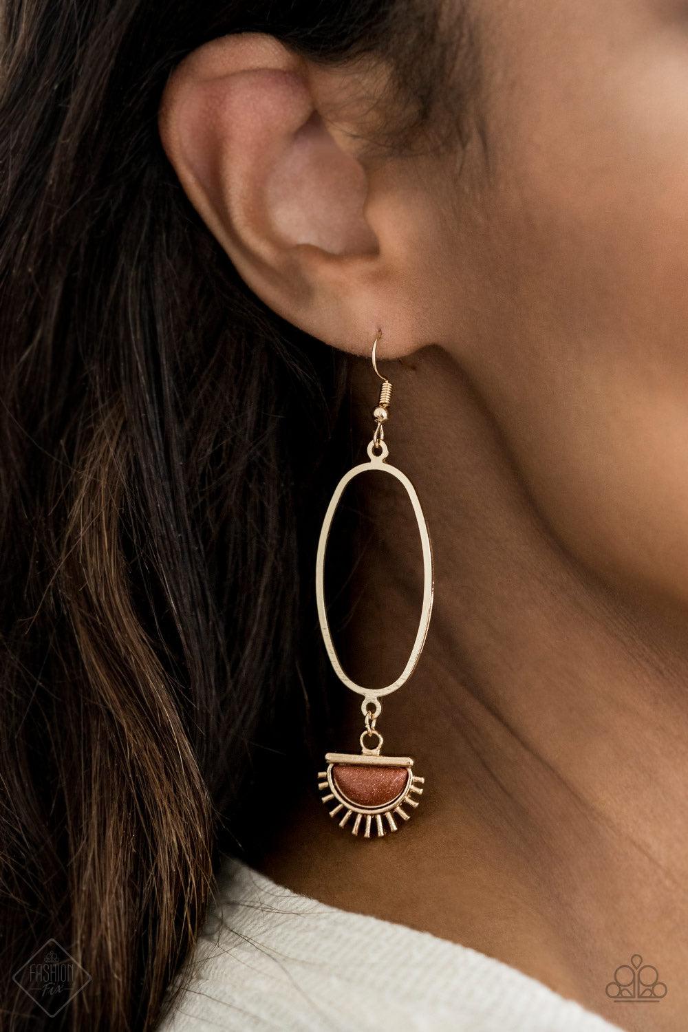 Paparazzi Accessories Sunset Sightings - FF July 2020 Trendsetters are sure to gravitate towards the accessories found in the Sunset Sightings collection. Featuring more drastic designs, bold colors, and funky combinations found outside the box, the piece