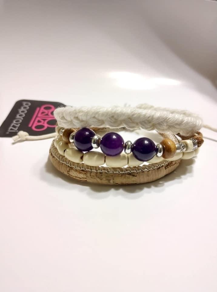 Paparazzi Accessories Natural Born Navigator - Purple May 2021 FF Exclusive Jewelry