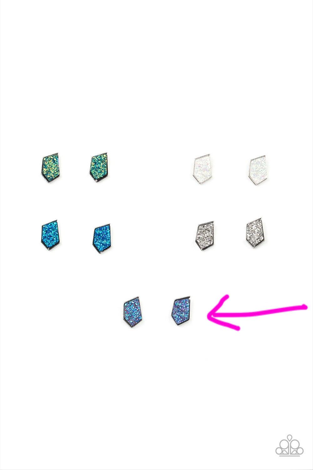 Paparazzi Accessories Starlet Shimmer Earrings: #8 - Blue Jewelry