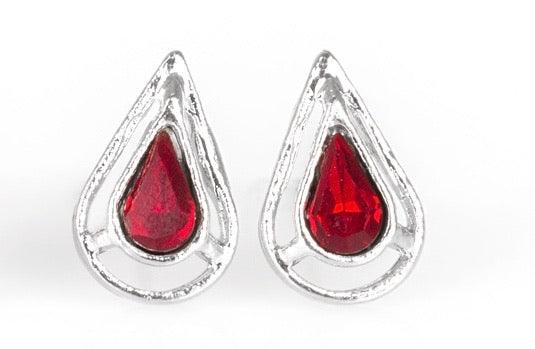 Paparazzi Accessories Starlet Shimmer Earrings: #5 - Red Jewelry