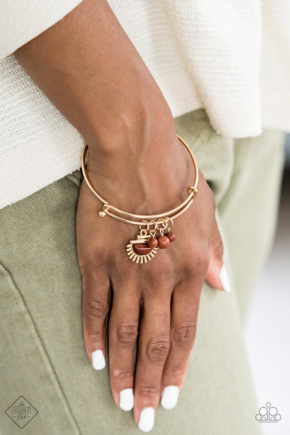 Paparazzi Accessories Sunset Sightings - FF July 2020 Trendsetters are sure to gravitate towards the accessories found in the Sunset Sightings collection. Featuring more drastic designs, bold colors, and funky combinations found outside the box, the piece