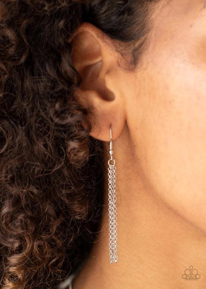 Paparazzi Accessories It’s POP Secret - Brown Featuring a brown and white tortoise shell pattern, a flat acrylic circle is pressed into a sleek silver ring, creating a colorfully retro pendant at the bottom of a lengthened silver chain. Features an adjust