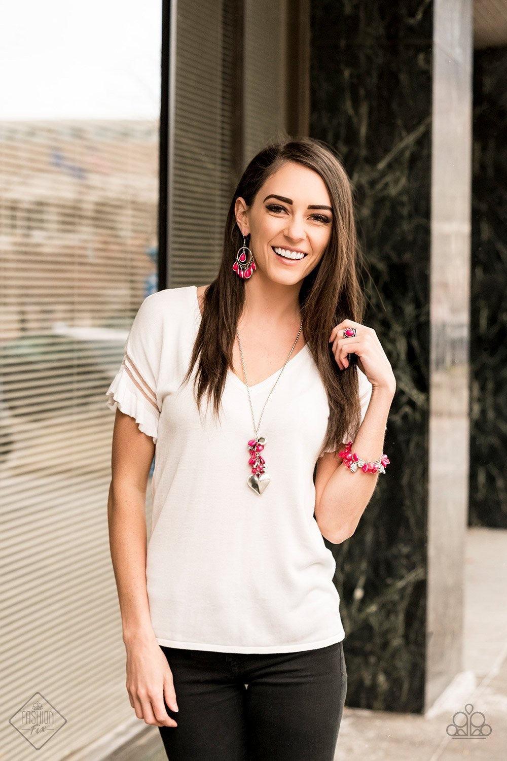 Paparazzi Accessories Glimpses of Malibu: FF February 2020 The Glimpses of Malibu collection was created with inspiration from the styles of Malibu, CA. Styles in this Trend Blend will feature fun, livable fashion with an upscale flavor. The color are usu