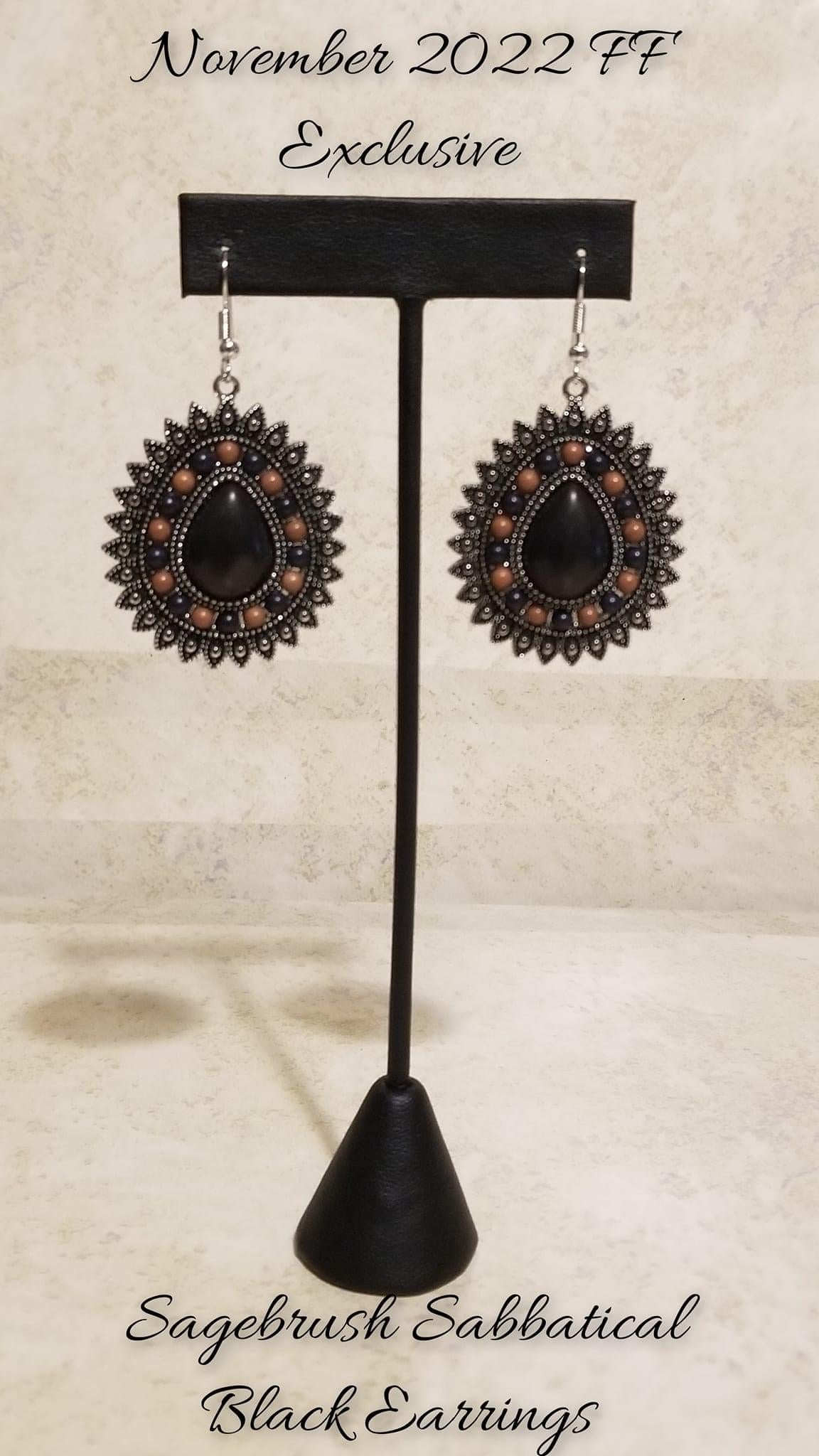 Paparazzi Accessories Sagebrush Sabbatical - Black November 2022 Fashion Fix Exclusive Jewelry